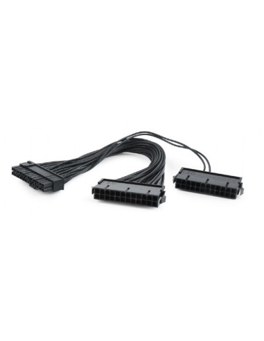 Cable extensión alimentación dual de 24 pines para PC, 0,3 m