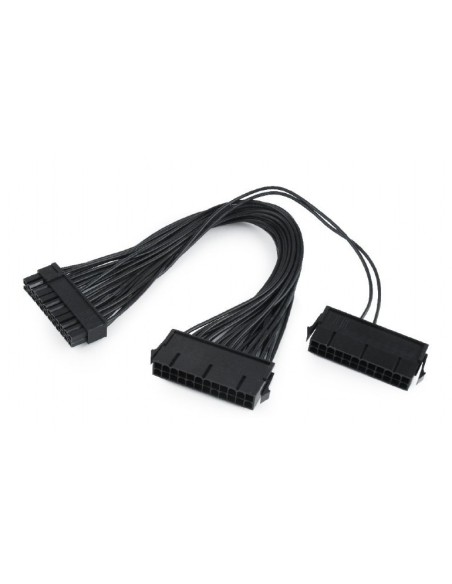 Cable extensión alimentación dual de 24 pines para PC, 0,3 m