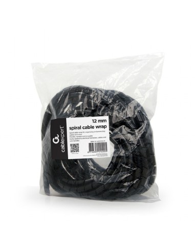 Cable espiral de 12 mm, 10 m, color negro