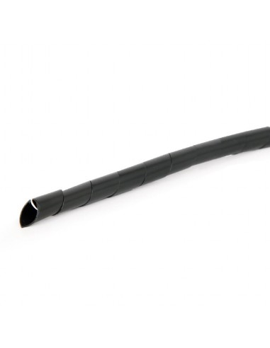Cable espiral de 12 mm, 10 m, color negro