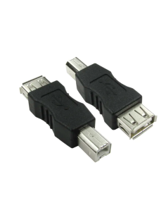 Adaptador USB-A hembra a USB-B macho