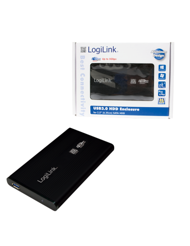 Caja externa HDD 2.5", SATA, USB 3.0