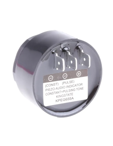 SIRENA PARA CHASIS 6-28V DOBLE TONO: CONTINUO & INTERMITENTE  FASTON