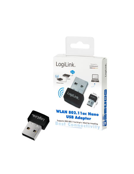 Adaptador nano USB dual WIFI, 600 Mbit/s