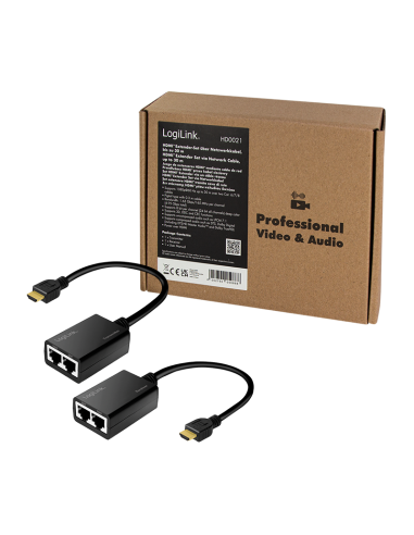 Extensor HDMI RJ45 hasta 30mts 1080p/60Hz