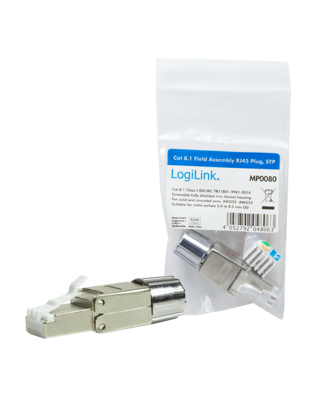 Conector RJ45 CAT.8.1 AWG22/24