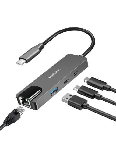 Docking USB 3.2, 3 puertos, con adaptador Ethernet 2,5 G