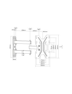 Soporte de pared universal para monitor LED/LCD 2