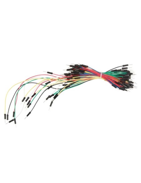 Juego de cables de puente - AWG - macho a macho - 1 P - 65 uds.