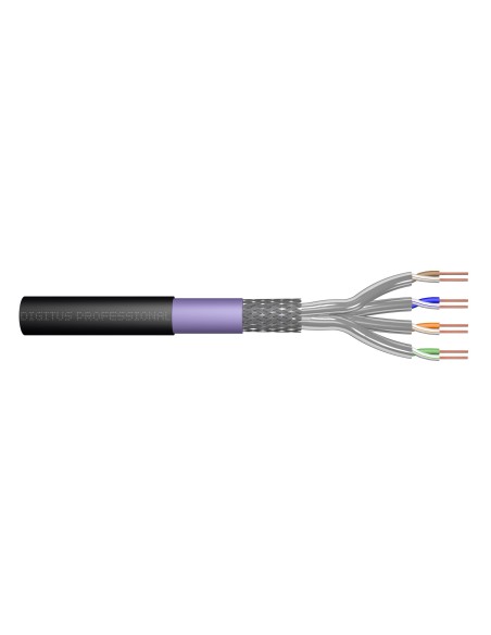 Cable subterráneo Cat.7 S/FTP, 100 m, Simplex, PE