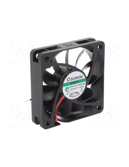 VENTILADOR 24V 60x60x15mm 38.53m3/h 29.2dBA Sistema Vapo
