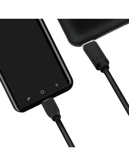 Cable USB-C 2.0 a Micro-USB, negro, 1 m