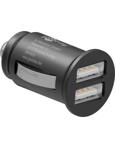 Cargador de coche con dos puertos USB (24 W)