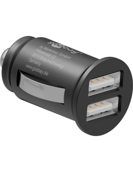 Cargador de coche con dos puertos USB (24 W)