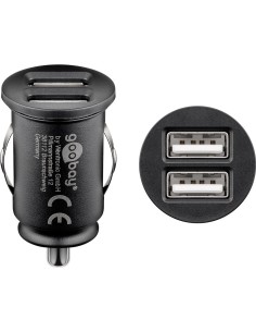 Cargador de coche con dos puertos USB (24 W)