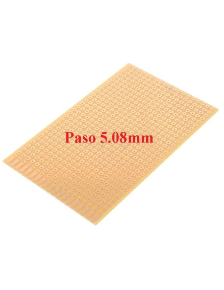 PLACA BAQUELITA DE TOPOS PASO 5,08mm 160X100mm