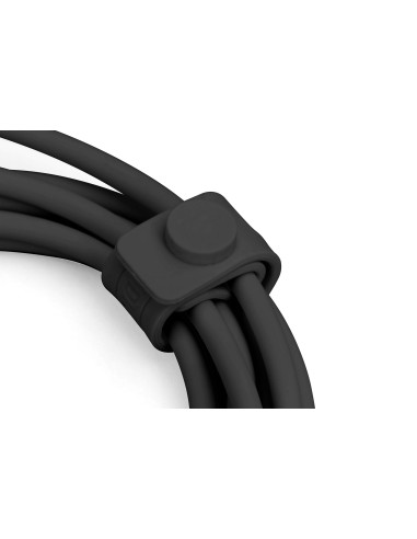 Cable USB de silicona, USB 20 Gbps, 2 m, negro