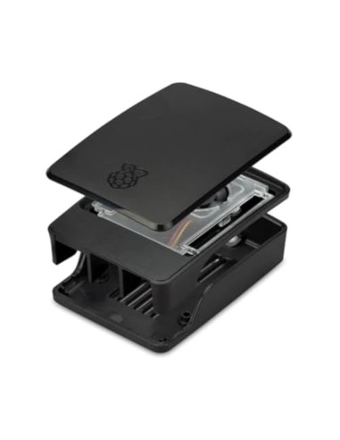 CAJA PARA RASPBERRY PI-5 NEGRA ABS