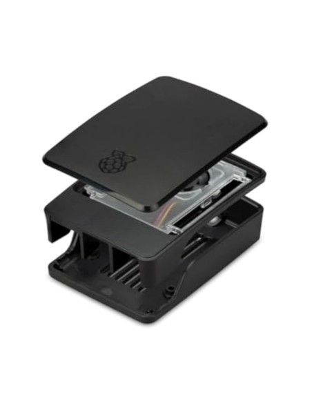 CAJA PARA RASPBERRY PI-5 NEGRA ABS