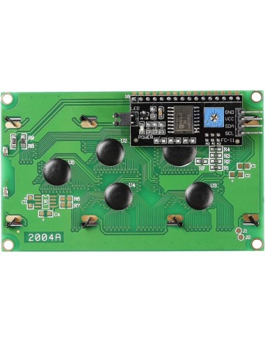 Pantalla LCD 20x4 con módulo i2C Retroiluminación Verde