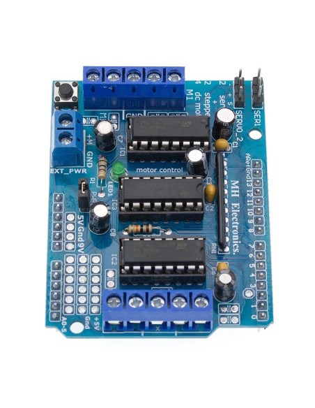SHIELD DE EXPANSION CON DRIVER L293D PARA ARDUINO MEGA