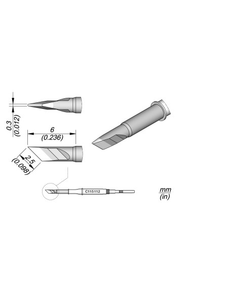 CARTUCHO JBC KNIFE 2.5X0.3