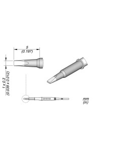 CARTUCHO JBC CHISEL 1X0.3MM