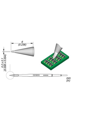 CHISEL CARTRIDGE 0.2X0.1