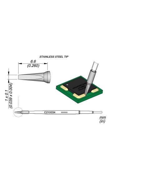 CONFORMAL COATING REMOVAL CARTIDGE - NOT FOR SOLDERING -