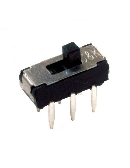 CONMUTADOR DESLIZANTE ON-ON DPDT 2CIRCUITOS 2 POSICIONES