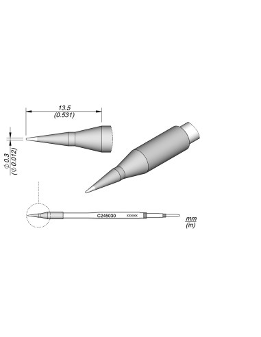 CONICAL CARTRIDGE 0.3MM