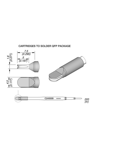QFP DRAG CARTRIDGE 4.5X1.8