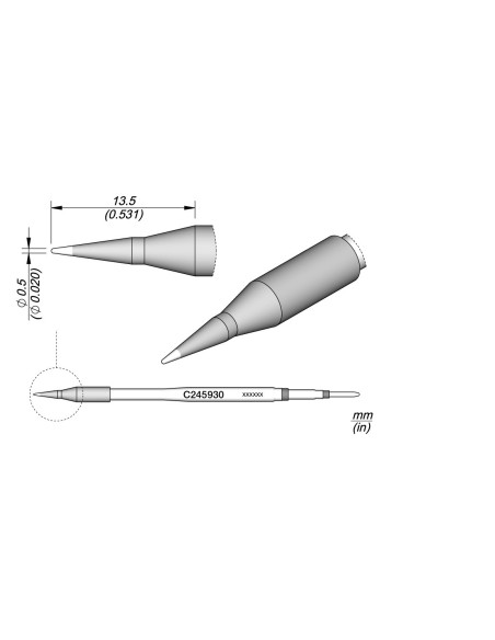 CONICAL CARTRIDGE 0.5