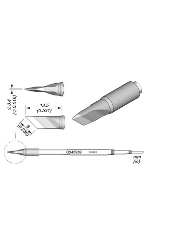 KNIFE CARTRIDGE 6 X 0.4