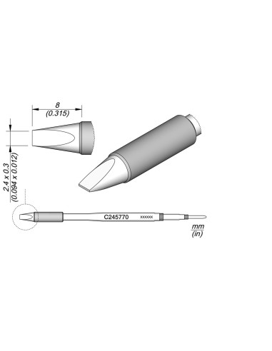 CHISEL CARTRIDGE 2.4X0.3