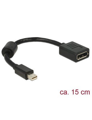 ADAPTADOR MINI DP - DP 4K NEGRO