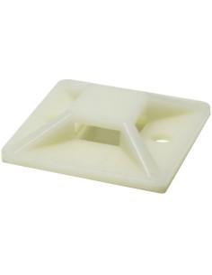 100 BASES ADHESIVAS 19x19mm BLANCAS