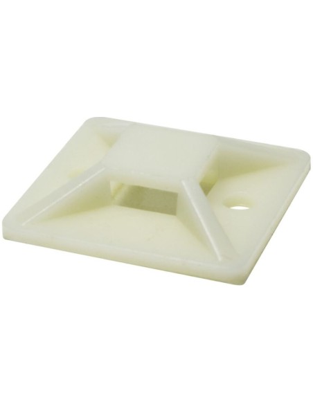 100 BASES ADHESIVAS 19x19mm BLANCAS