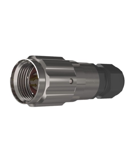 CONECTOR MACHO AEREO 3-PINS T-10 CON RACOR 10A 280V