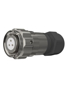 CONECTOR HEMBRA AEREO 3-PINS T-10 CON RACOR 10A 280V