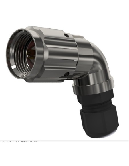 CONECTOR MACHO AEREO CODO 3-PINS T-10 CON RACOR 10A 280V