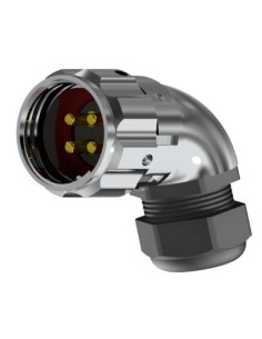 CONECTOR MACHO AEREO CODO 4-PINS T-10 CON RACOR 10A 280V