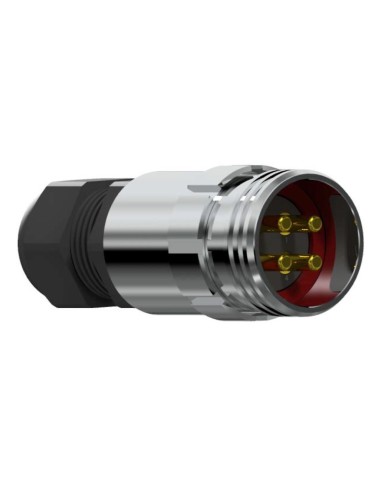 CONECTOR MACHO AEREO 4-PINS T-10 SIN RACOR 10A 280V - PROLONGADOR