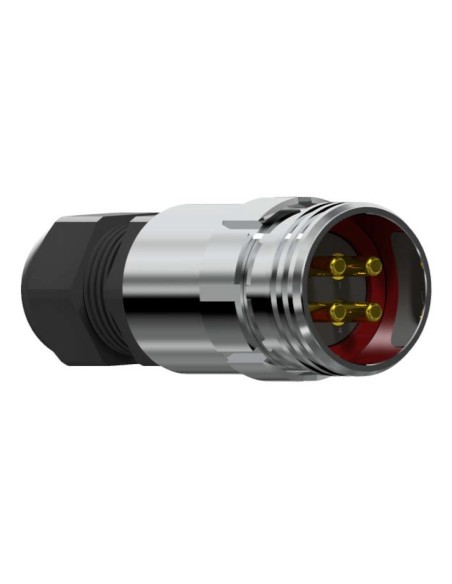 CONECTOR MACHO AEREO 4-PINS T-10 SIN RACOR 10A 280V - PROLONGADOR