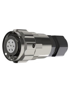 CONECTOR HEMBRA AEREO 7-PINS T-10 CON RACOR 10A 280V