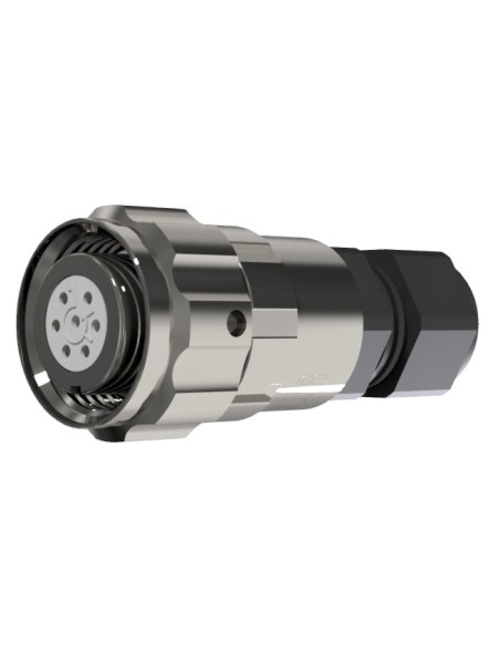 CONECTOR HEMBRA AEREO 7-PINS T-10 CON RACOR 10A 280V