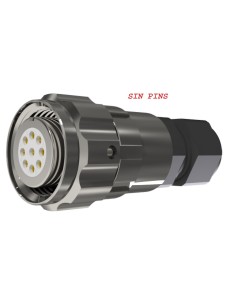 CONECTOR HEMBRA AEREO 9-CTS. T-10 "SIN PINS" CON RACOR 10A 280V