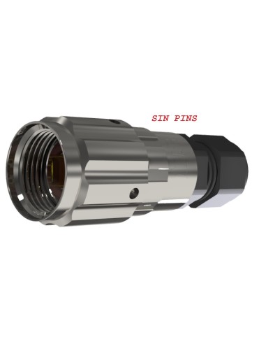 CONECTOR MACHO AEREO 9-CTS. T-10 "SIN PINS" CON RACOR 10A 280V