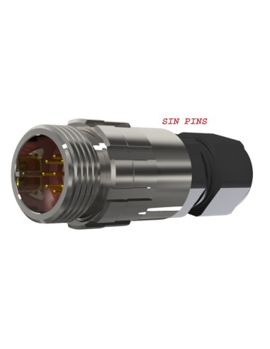 CONECTOR MACHO AEREO 9-CTS T-10 "SIN PINS" SIN RACOR 10A 280V-PROLONGADOR