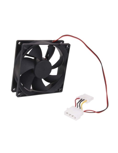 VENTILADOR 12V 80x80mm  CON CONECTOR MOLEX 4P.